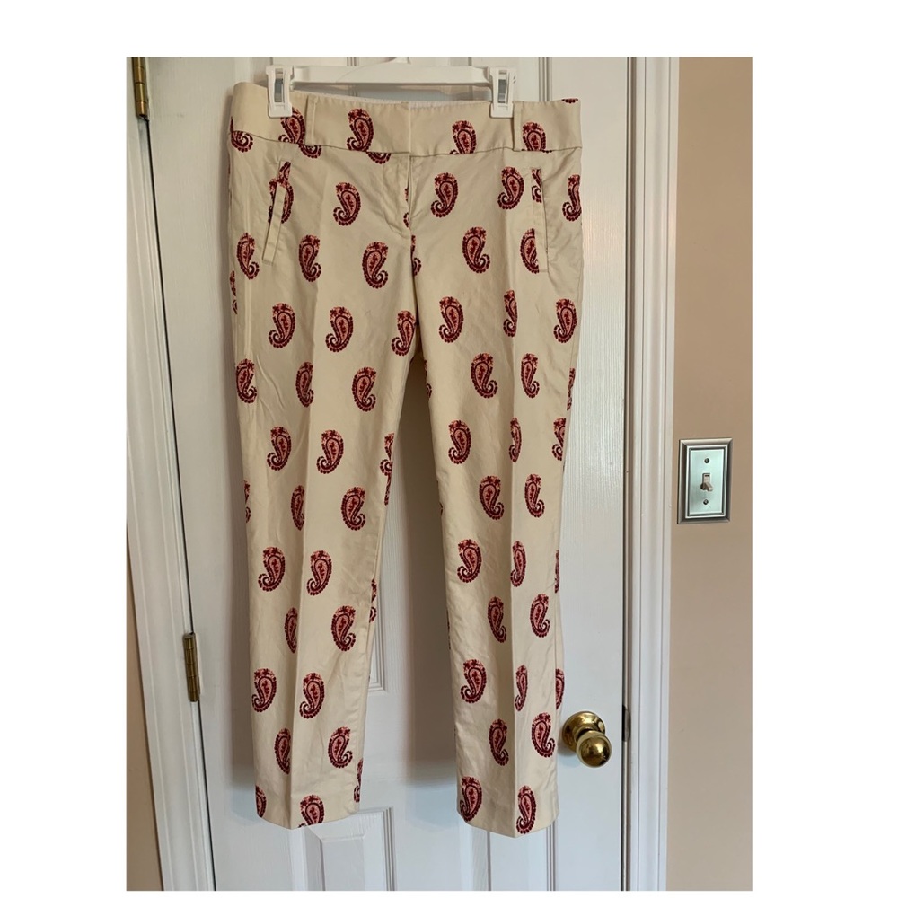 Loft paisley print ankle pants